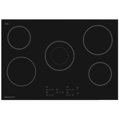 Rangemaster RMB75HPECGL 11226 75cm Wide 5 Zone Electric Ceramic Hob in Black  Glass